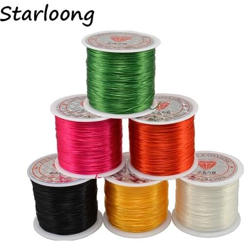 9M/Roll 0.5mm Colorful Stretchy Elastic Rope Cord Crystal String For Jewelry Making Beading Bracelet Wire Fishing Thread Rope