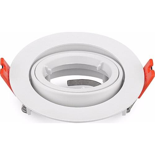 Free Shipping 2pcs Embeded GU10 / MR16 Spot Light Frame Led Fitting Round Aluminum LED Ceiling Spot Light Lighting Fixtures