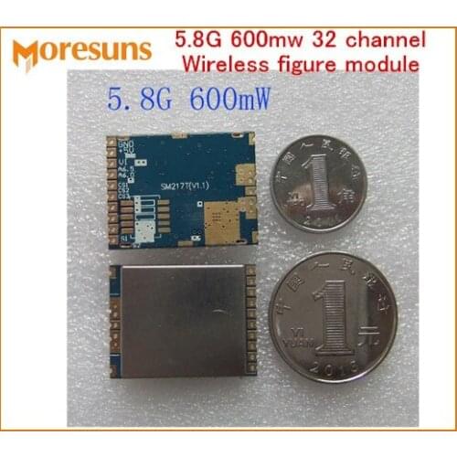 Free Ship 5.8G 600mw Wireless figure module 32 frequency AV launch module for Sm217T transmitter module