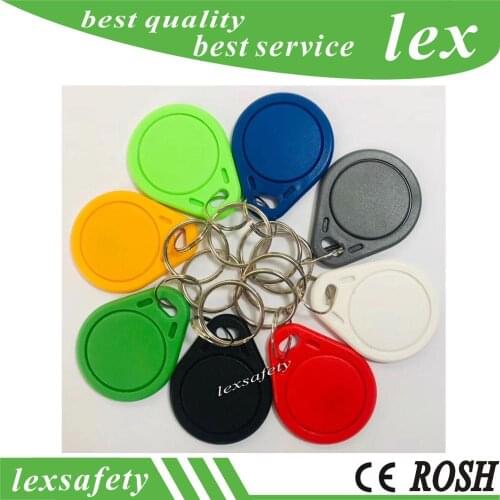 100pcs 125Khz Proximity RFID T5557 T5577 330 Bit Smart key Card Read and Rewriteable Token Tag Keyfobs Keychains Access Control