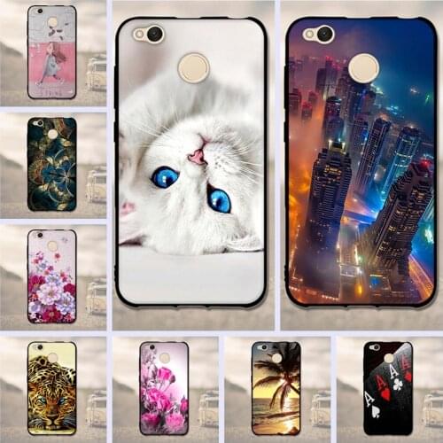 3D Pattern Case For Xiaomi Redmi 4X Case 5.0" Soft TPU Silicone Back Cover Cases For Xiaomi Redmi 4X Redmi 4 X Phone Case fundas