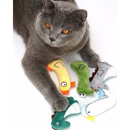 Catnip Toys for Indoor Cats - Cat Kicker Toys Interactive Plush Cat Bite Resistant Toys Cat Teething Chew Toy for Cats Kitten Ki