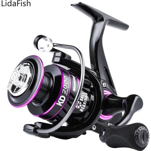 LidaFish Spinning Reel KD1000-6000 Max Drag 10KG Aluminum Spool Fishing Reel 5.0:1/4.7:1 Saltwater Fishing Wheel