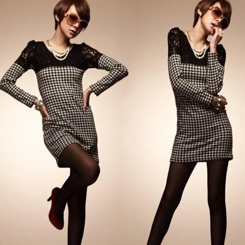 Модные платья в клетку KENSERTTON China At AliExpress