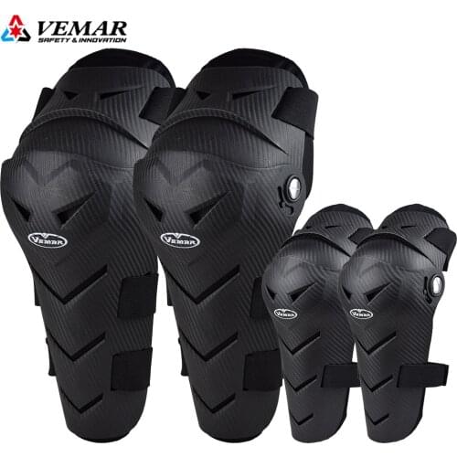 4pcs/set Motorcycle Knee Brace Pads Hard MX MTB DH ATV Motocross Knee Guard Protector Off-road Racing Knee Pads Elbow Protective