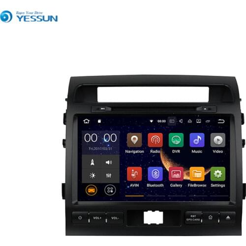 Yessun For Toyota Land Cruiser 200 2007~2015 Android 7.1 Multimedia Player System Car Radio Stereo GPS Navigation Audio Video