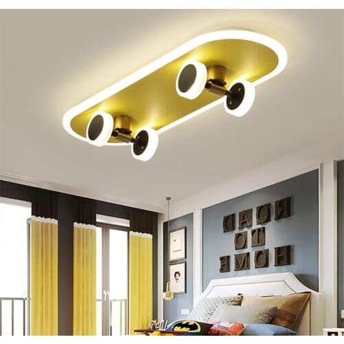 Nordic modern scooter shade ceiling lights bedroom childrens room living room personality led cartoon boy room ceiling lamps