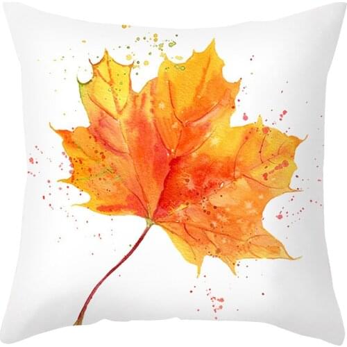 New Fashion Leaf Print Harvests Series Pillowcase Fashion Maple Leaf Pillow Cushion Pillowcase Home Decoration Accessories
