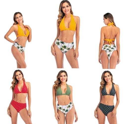 Bikini Solid Swimsuit Women Swimwear Push Up Bikini Set Patchwork Biquini Brazilian Summer Beach Bathing Suit Swim Wear youpin