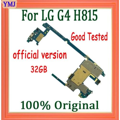 Complete Logic board for LG G4 H815 Motherboard with Android System,32GB 100% Original Motherboard for LG G4 H815 ,Good Working