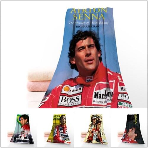 Ayrton Senna Sport Towels Microfiber Bath Towels Travel,Beach,Face Towel Custom Creative Towel Size 35X75cm And 70X140cm