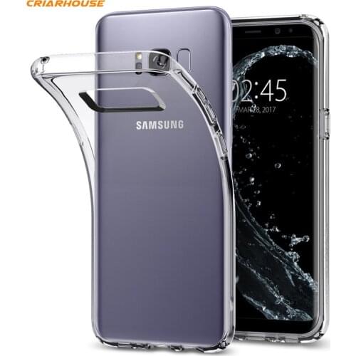 Clear phone case For Samsung S6 S7 Edge S8 Plus Note8 S7edge S8Plus Note 8 back cover Soft TPU Transparent thin skin Fundas