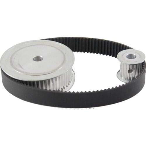 Timing Pulley Belt Kit, HTD3M-15T-60T 16mm Belt Width Reduction 1:4 HTD3M 318 Timing Belts For 3D Printer Parts