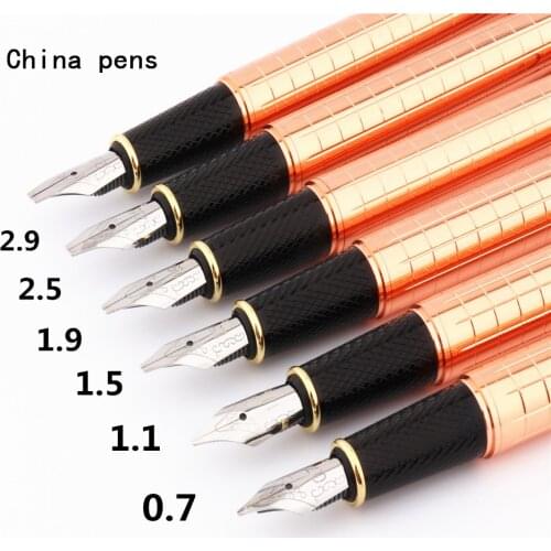 Luxury quality 509 Rose gold Business office Fountain Pen school supplies Student ink pens New