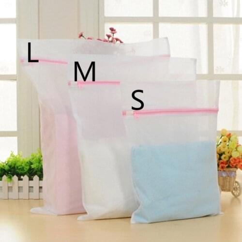 S/M/L Laundry Care Washing Bag Portable Coarse Mesh Flexible Filter Mesh Bathroom Washing Machine Classification Laundry Bag