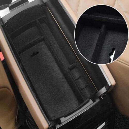 Tonlinker 1 PCS Car Armrest box Storage Cover sticker for CITROEN DEESSE DS7 2018-19 Car Styling ABS Cover Stowing Tidying