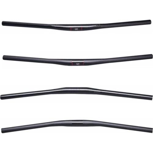 TOSEEK Yellow 3k Carbon Mountain Bike Cycling Handlebar + Stem + Seatpost (Backward 20 Degrees) Bicycle MTB Handlebars Set