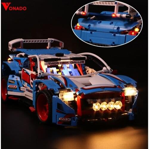 Vonado Led Light Compatible For Lego Rally Racing Machinery Group 42077 race Car Building Blocks Toys Gifts only light