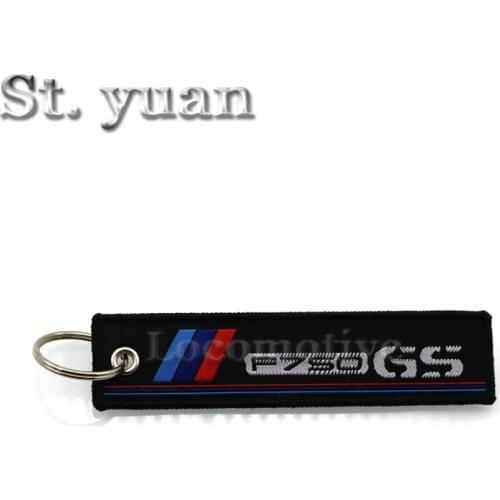 For BMW Motorcycle key F700GS F750GS F700 GS F750 GS BMW embroidered keychain with buckle key ring