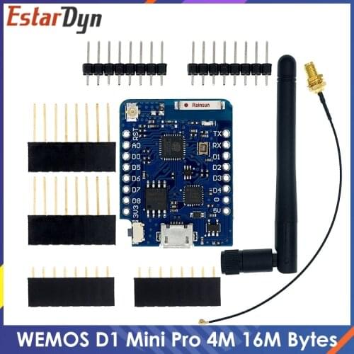 1PCS Wemos D1 mini Pro 4M bytes external antenna connector ESP8266 WIFI