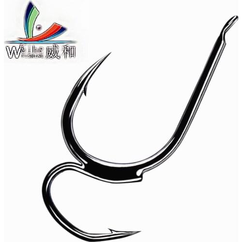 10Pcs 1Package High-carbon Steel Two Strength Tip Sharp Fighting Fishing Hook With Barbed Fish Gear For Taiwan Sea Fishing