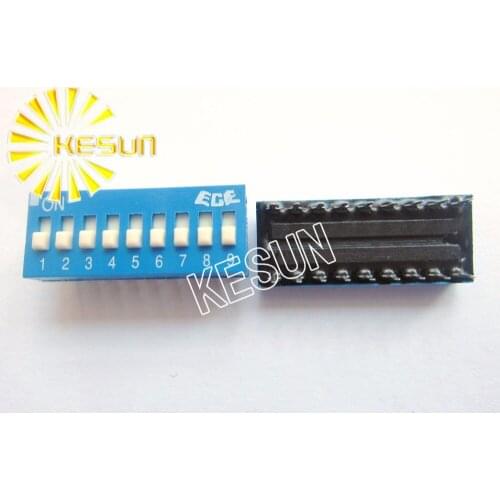 100% Original EDS109 EDS109S 9P 2.54mm Blue DIP Switch EDS109SZ x 100PCS