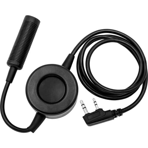 2-pin Kenwood plug TCI PTT adapter, suitable for tactical noise reduction hunting sports headset walkie-talkie TCI PTT