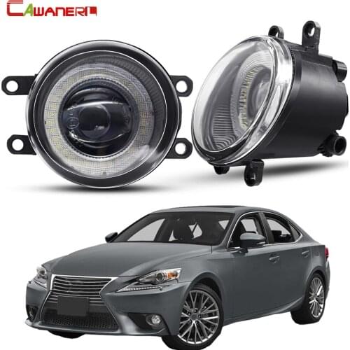 2 X Car Angel Eye Fog Light Assembly LED Fog Driving Lamp DRL 30W H11 12V For Lexus IS250 IS350 With F-Sport Package 2008-2013