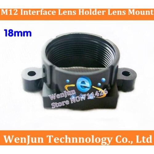 500PCS Free Shipping 18mm mounting hole distance lens base M12 interface lens holder 18mm COMS lens mount Plastic base