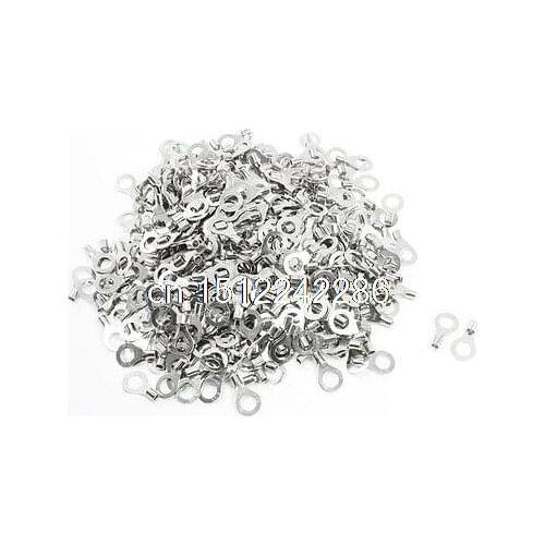 500 Pcs RNB5.5-8 Ring Tongue Type Non Insulated Terminals for AWG 12-10