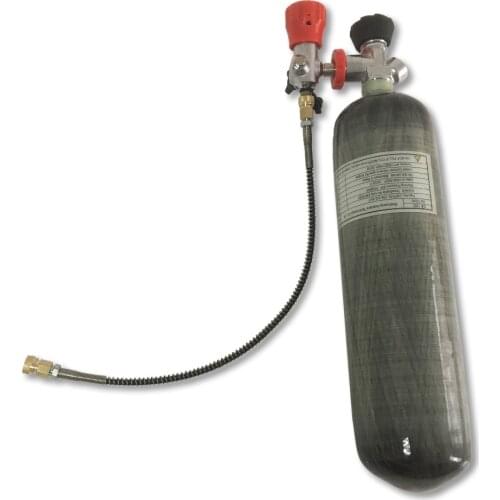CE certified 3L carbon fiber 4500Psi cylinder with valve and fill station for PCP rifle air gun Paintball mini tank refilling V