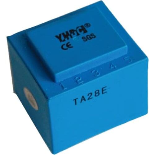 Free shipping YHDC TA28E-04 Primary Coil built-in type Current Transformer Input 0-5A Output 0-5mA 2:2000 PCB Mounting