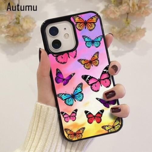 Phone Case for iPhone 12 mini X XS XR 11 Pro Max SE 2020 5 6S 7 8 Plus Samsung S8 S9 S10 S20 S21 Antonio Garza butterfly Cover