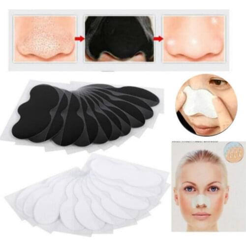 50pcs Nose Blackhead Remover Mask Deep Cleansing Skin Care Shrink Pore Acne Treatment Mask Nose Black dots Pore Clean Strips
