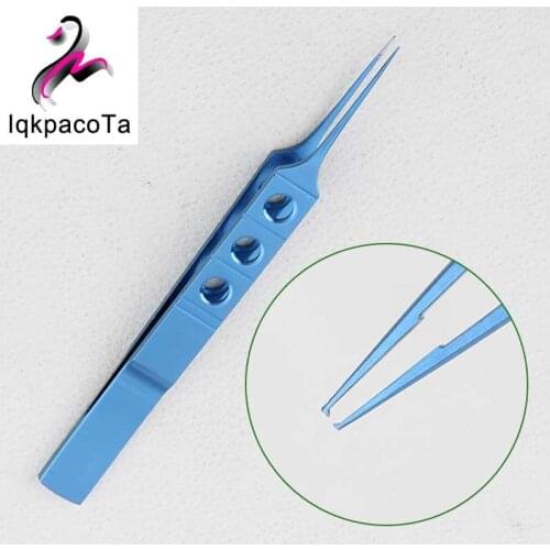 Medical fat forceps stainless steel Dovetail three-hole ophthalmic tweezers Double eyelid cosmetic plastic surgery tools