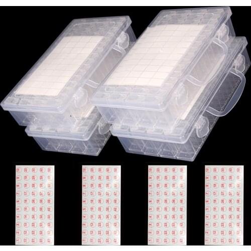 4pack 64grids 5D Diamond Painting Kit Embroidery Moasic Tool Storge Box Jewlery Sewing Nail Container Accessories Wholesale