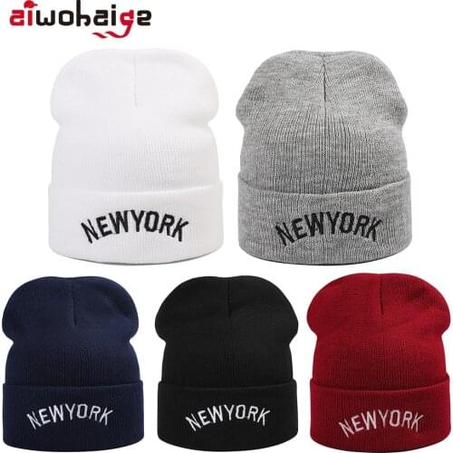2021 New Womens Hats Mens Hats Beanies Letter New York Knitted Hats Soft And Warm Mens Sports Casual Stretch Caps Skull Cap