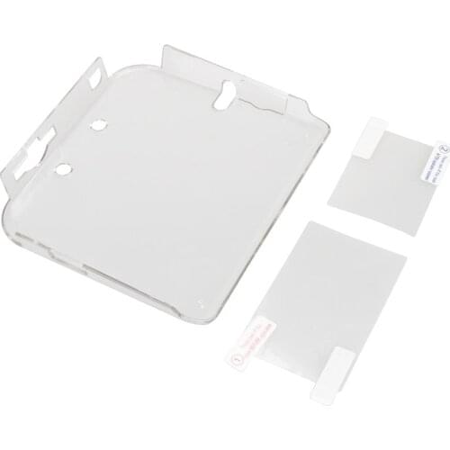 NEW Anti Scratches 2Ds Case Durable Transparent Plastic Protective Hard Case Cover Shell+Anti Dust Film For Nintendo 2DS Gaming