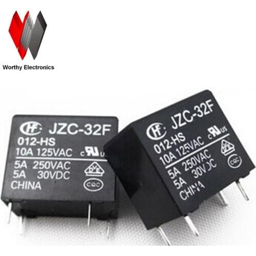 Wholesale 10pcs/lot relay JZC-32F-012-HS