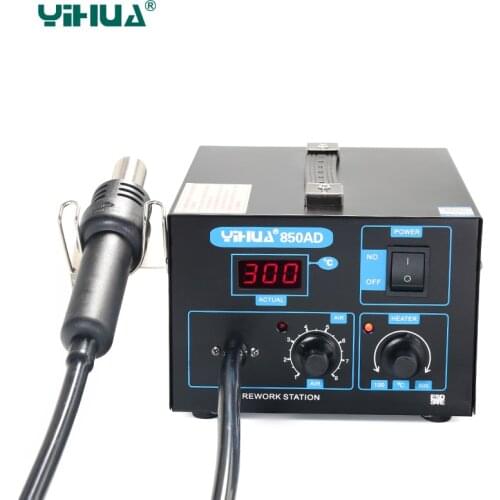 SMD Hot-Air Electronic Cell Phone Soldering Station 550w 220v Air Pump YIHUA 850AD