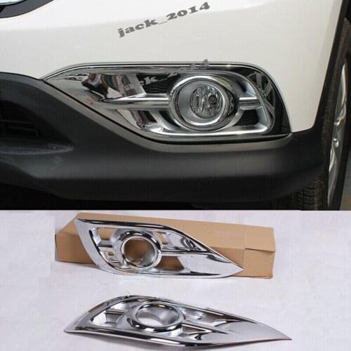 For Honda CRV CR-V 2012 2013 2014 ABS Chrome Front Fog Light Lamp Trim Cover 2PCS/SET