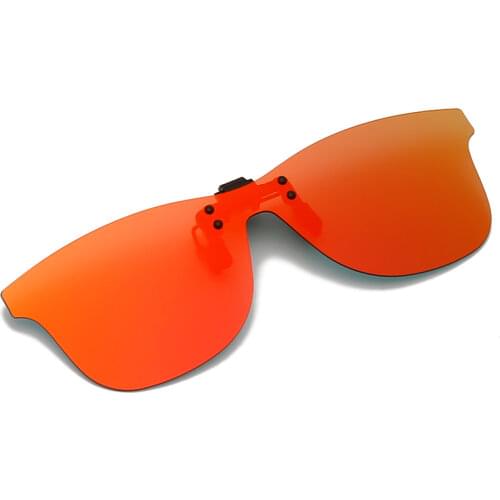 Clip on Flip up Polarized Lens For Prescription Glasses Women Men Square Driving Night Vision Glasses UV Protection Sunglasses