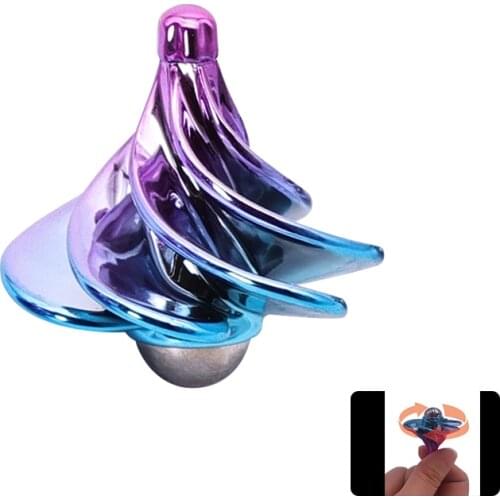 Spinner Gyro Toy Inertial Fingertip Stunt Gyroscope for Children Colorful Gyro Fidget Wind-driven Gyro Toys Kid Adult Antistres