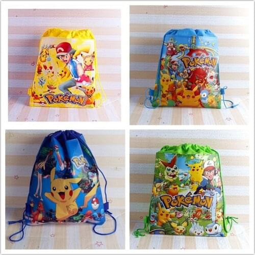 Anime Pokemon Go Storage bag Pikachu Action Figure Bag Toys Birthday Party Decor Kids Christmas Gifts