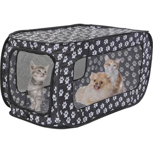 Dog Carrier Bag Pet Bag Cat Handbag Puppy Carrying Mesh Foldable Shoulder Travel Kennel Crate Pet Supplies