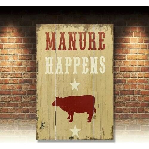 Pig Poster Retro Metal Tin Signs Plate Farm Art Wall Decor