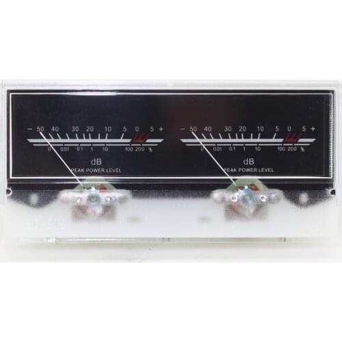 6.3 Dual Pin Backlight Voltage Power Amplifier Rear Driver VU Meter DB Level Sound Pressure Audio Power Meters