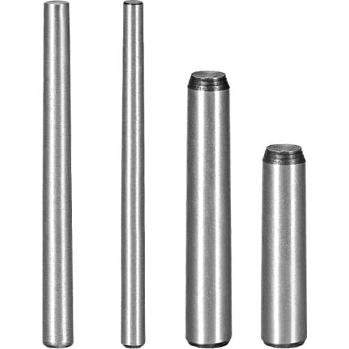 Uxcell 20Pcs 45# Carbon Steel GB117 40/45/50/55/60mm Length 3mm 4mm Small End Diameter 1:50 Taper Pin Fasteners
