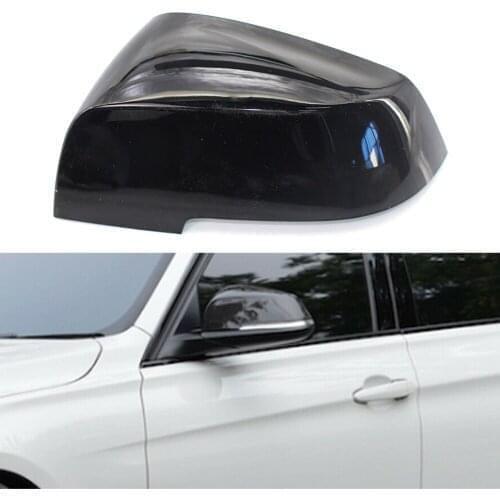 1Pcs Car Rearview Mirror Cover Cap Front Left Side for BMW F20 F21 F22 F30 F31 F32 F33 F36 E84 F87 1 2 3 4 Series Gloss Black