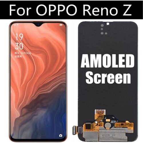 AMOLED For OPPO RenoZ CPH1979 LCD Display Touch Screen Digitizer Assembly Replacement For phone OPPO Reno Z 6.4" LCD